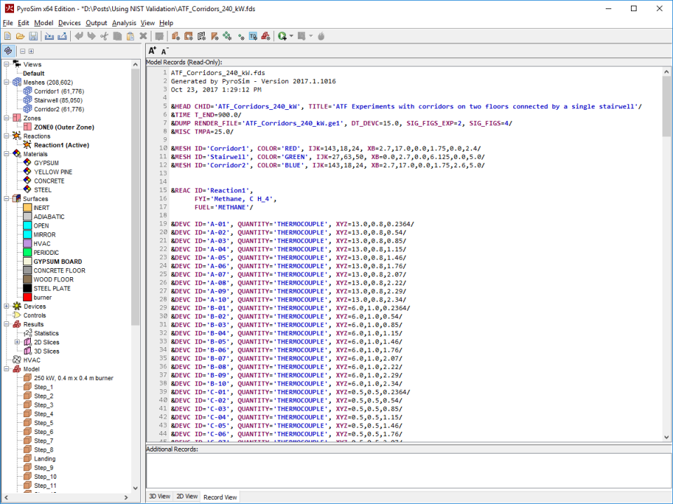 pyrosim fds