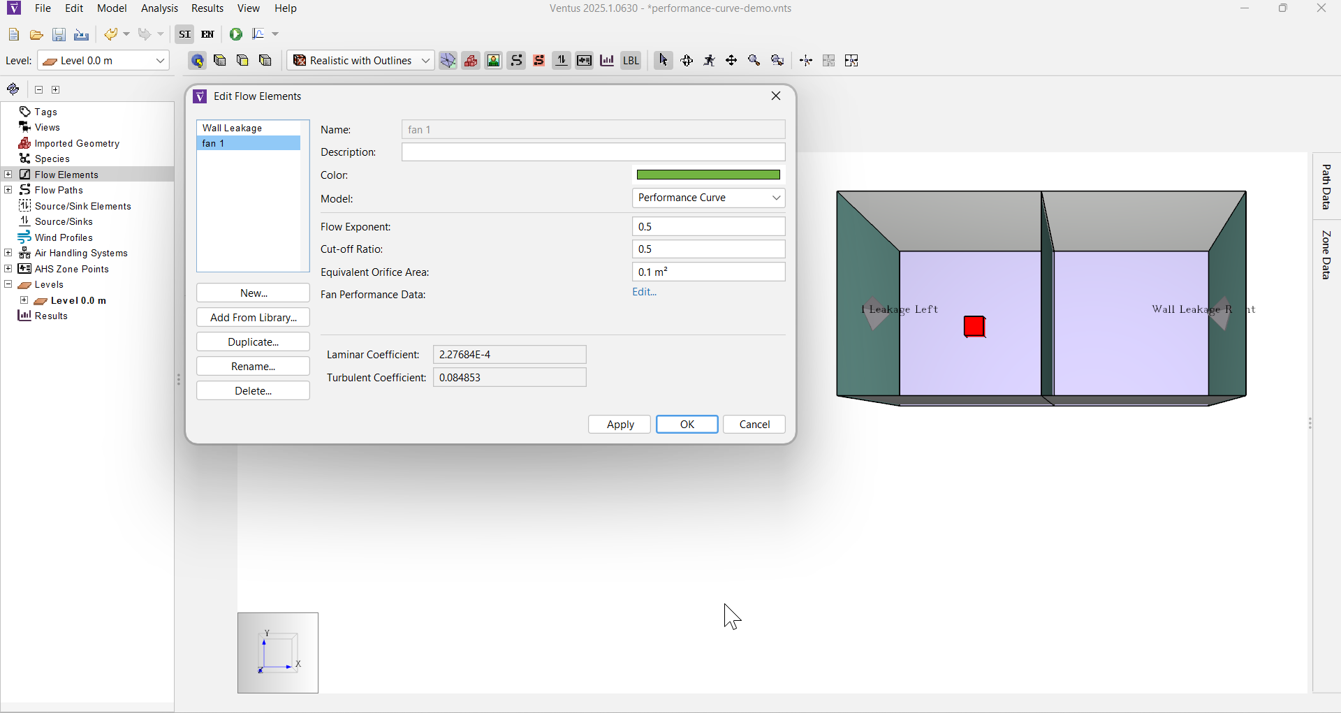 Creating the Flow Elements in the model