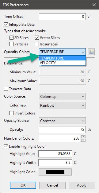 FDS Preferences Dialog