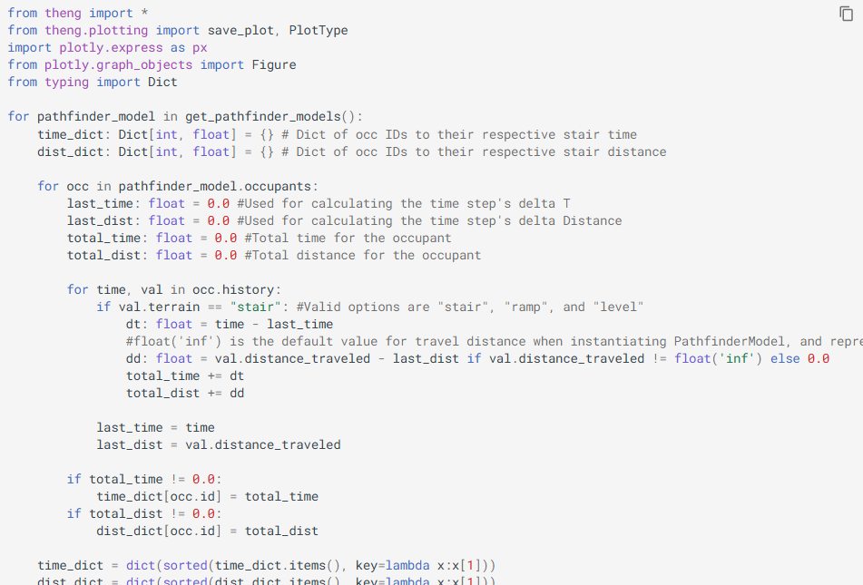 Screenshot of a script written using the theng Python scripting library.